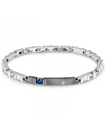 Maserati Bracelet-Sapphire-Targa Metal Gun-Synthetic Sapphire-JM224AXO03
