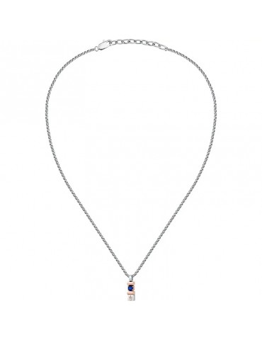 Maserati Necklace - Sapphire - Rose Gold - Synthetic Sapphire-JM334AXO06