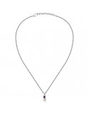 Maserati Necklace - Sapphire - Rose Gold - Synthetic Sapphire-JM334AXO06