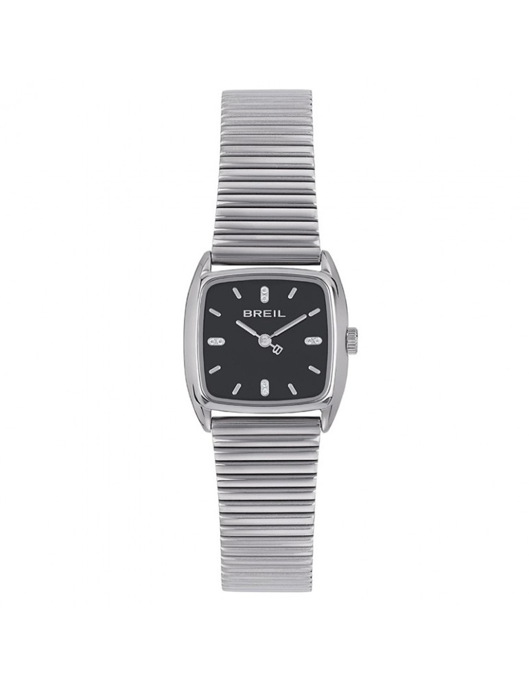 Breil Watch - Stylize - Only Time-Silver-24mm X 21.4mm-Black-TW2050