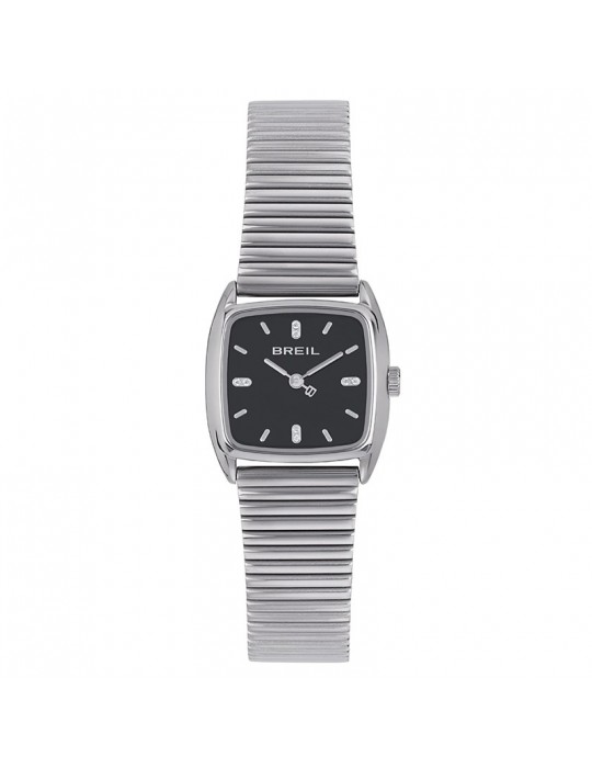 Breil Watch - Stylize - Only Time-Silver-24mm X 21.4mm-Black-TW2050