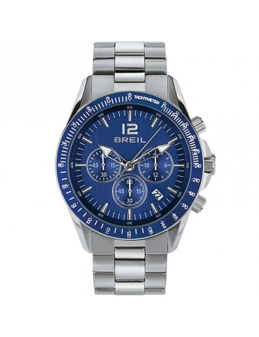 Breil watch - Tyler - Chronograph - Silver - 43mm - Blue - TW2058