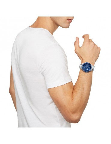 Orologio Breil - Tyler - Cronografo - Silver - 43mm - Blu - TW2058 2