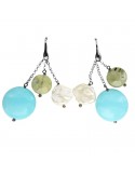 Della Rovere Earrings - Turquoise Paste - Baroque Pearl - ORDRP084TER
