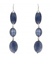Della Rovere Earrings - in 925% Silver with Hanging Kyanite Elements