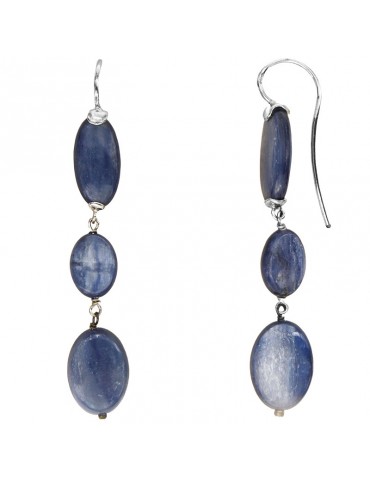 Orecchini Della Rovere - in Argento 925% - Elementi di Cianite Pendenti - ORDRP078 2
