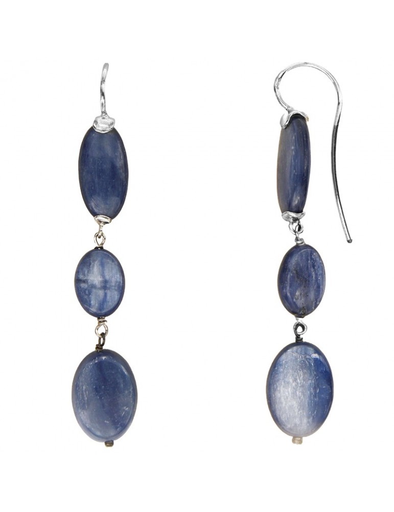 Della Rovere Earrings - in 925% Silver - Pendant Kyanite Elements - ORDRP078