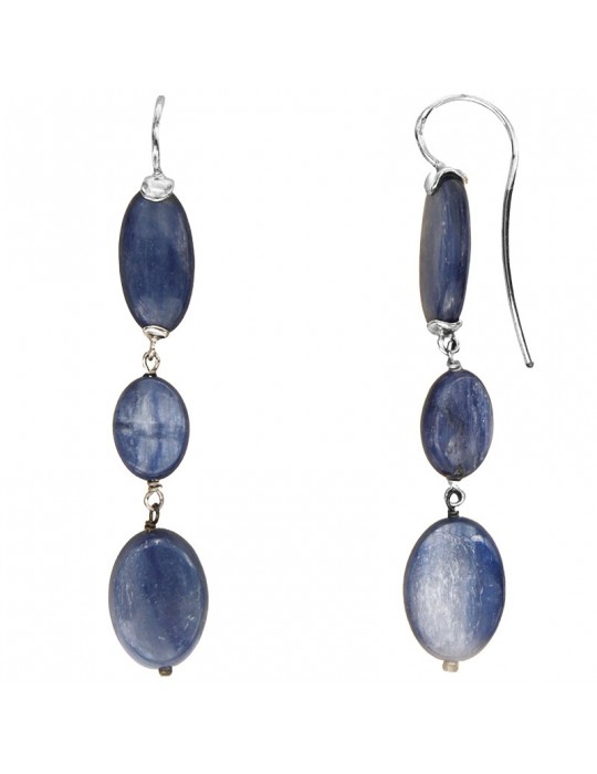 Della Rovere Earrings - in 925% Silver - Pendant Kyanite Elements - ORDRP078