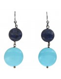 Della Rovere Earrings - Turquoise Paste - Dumortierite - OROV9