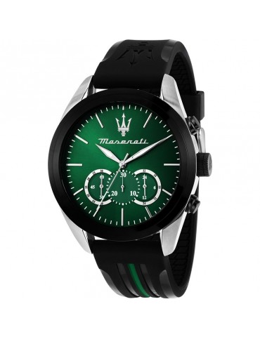 Orologio Maserati - Traguardo - Cronografo-Nero-45mm-Verde-R8871612043