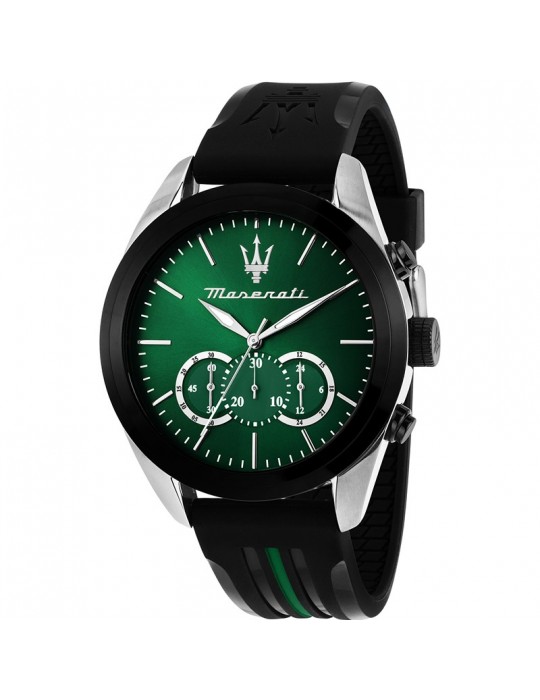 Maserati Watch - Traguardo - Chronograph-Black-45mm-Green-R8871612043