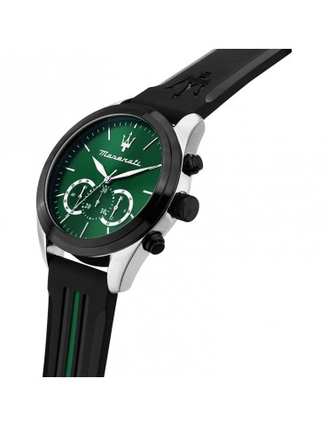 Maserati Watch - Traguardo - Chronograph-Black-45mm-Green-R8871612043 2