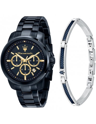 Special Pack Maserati con Bracciale - Successo - 44mm -Blu-R8873621042