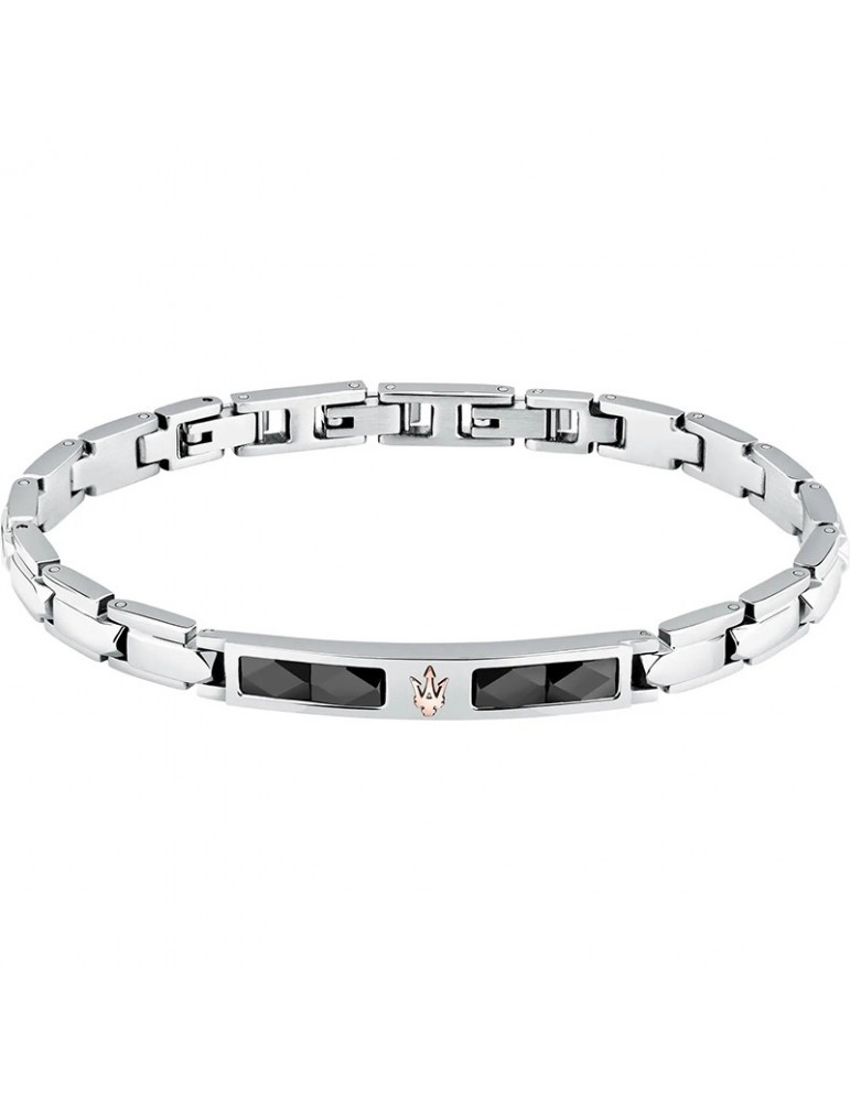 Bracciale Maserati - Ceramic - Acciaio - Tridente Rosè - JM224ATZ40