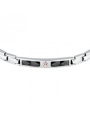Maserati Bracelet - Ceramic - Steel - Rosè Trident - JM224ATZ40 2