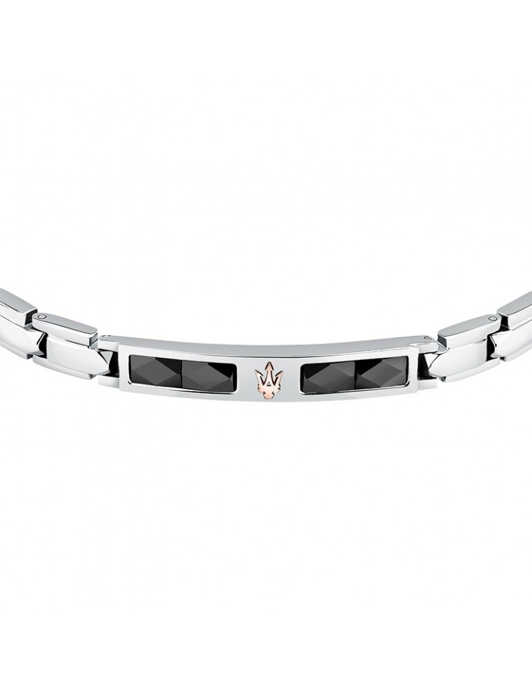 Bracciale Maserati - Ceramic - Acciaio - Tridente Rosè - JM224ATZ40
