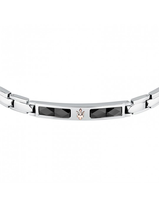 Bracciale Maserati - Ceramic - Acciaio - Tridente Rosè - JM224ATZ40
