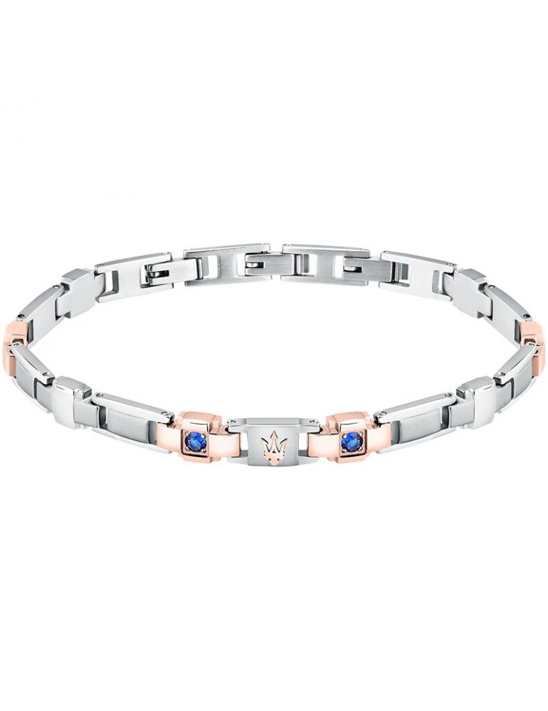 Bracciale Maserati-Sapphire-Acciaio 316L-Rose Gold-Zaffiro-JM224AXO01