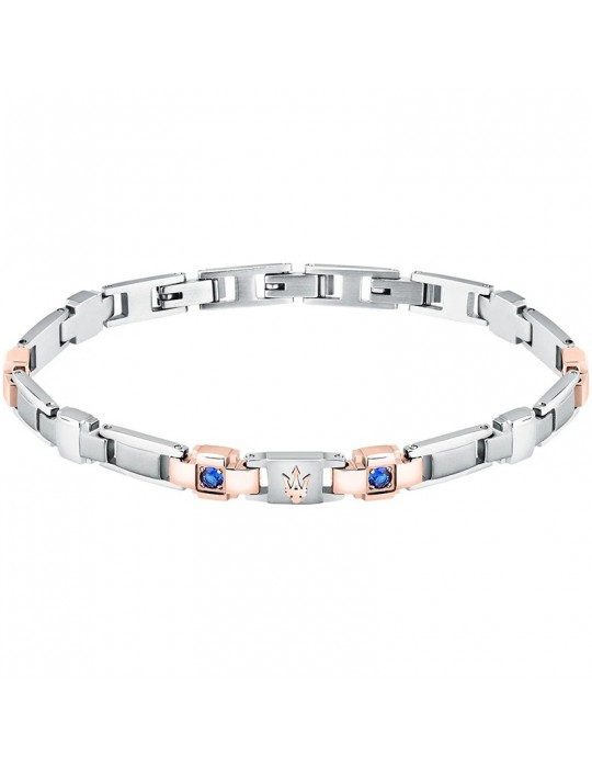 Bracciale Maserati-Sapphire-Acciaio 316L-Rose Gold-Zaffiro-JM224AXO01
