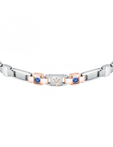 Bracciale Maserati-Sapphire-Acciaio 316L-Rose Gold-Zaffiro-JM224AXO01 2