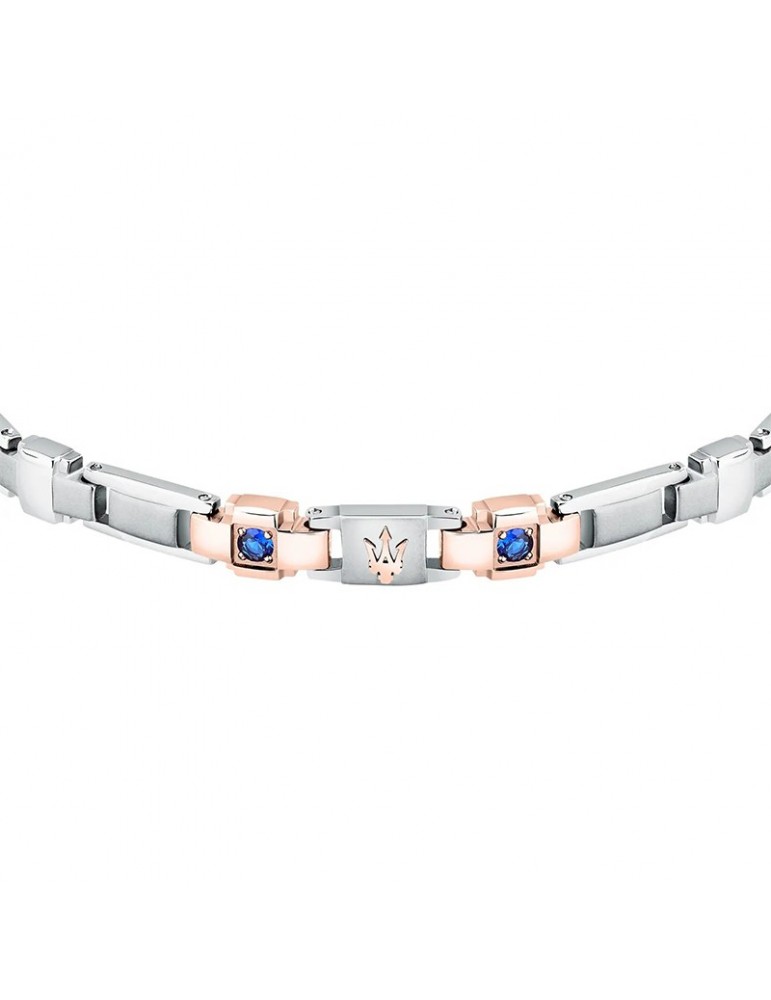 Bracciale Maserati-Sapphire-Acciaio 316L-Rose Gold-Zaffiro-JM224AXO01