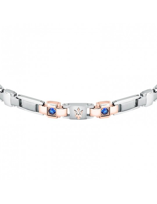 Bracciale Maserati-Sapphire-Acciaio 316L-Rose Gold-Zaffiro-JM224AXO01