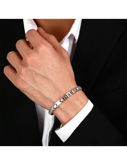 Bracciale Maserati-Sapphire-Acciaio 316L-Rose Gold-Zaffiro-JM224AXO01