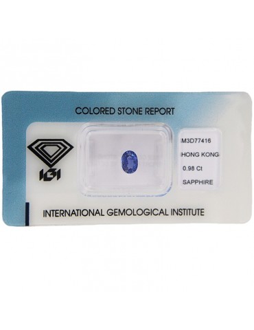Sapphire in 0.98 Carat IGI Blister - Hong Kong - 0