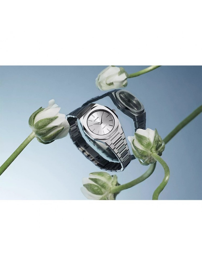 D1 Milano Watch - Ultra Thin - Zephyr Silver - 30mm - Silver-UTBL30