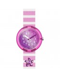Flik Flak Watch - Shining Seastar-Pink-32mm-Purple Crystals-FPNP146