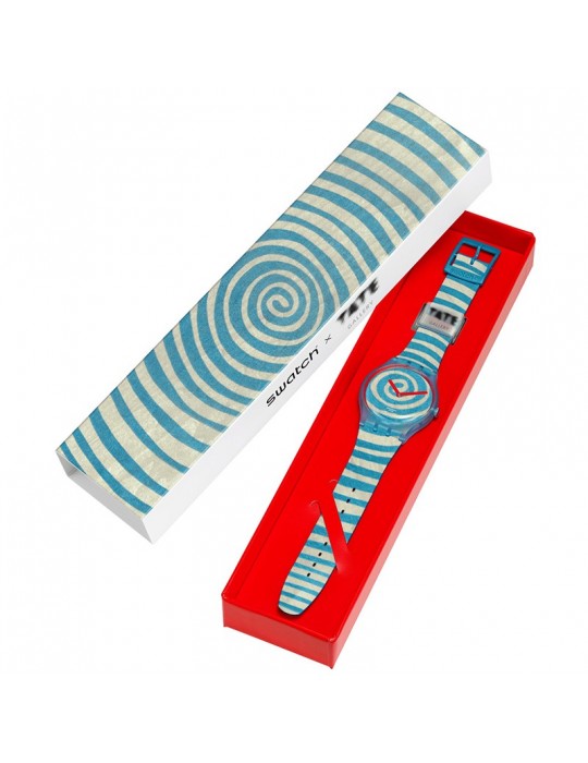 Orologio Swatch -Bourgeois's Spirals - 41mm - Blu - SUOZ364