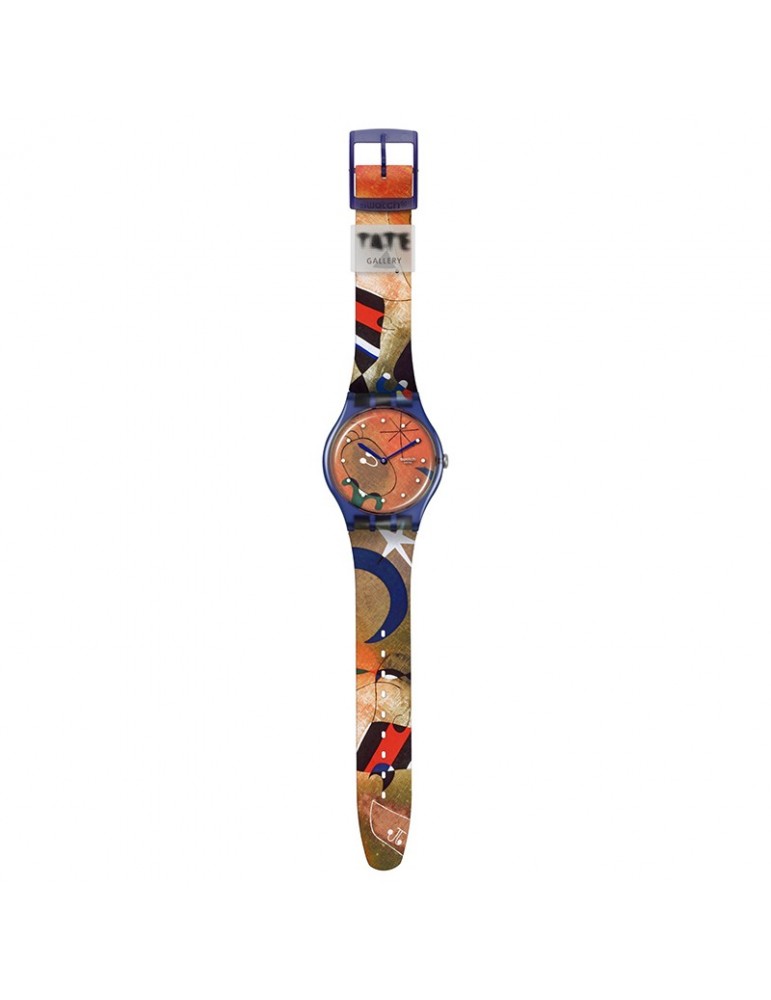 Swatch watch - Miro's Women & Bird in The Moonlight - 41mm-SO29Z136