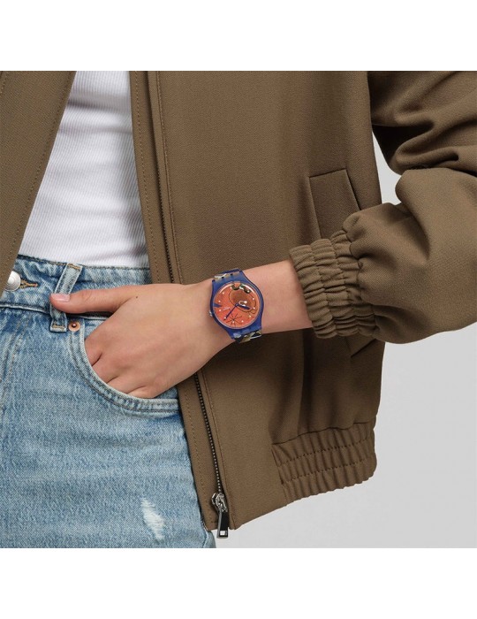 Swatch watch - Miro's Women & Bird in The Moonlight - 41mm-SO29Z136