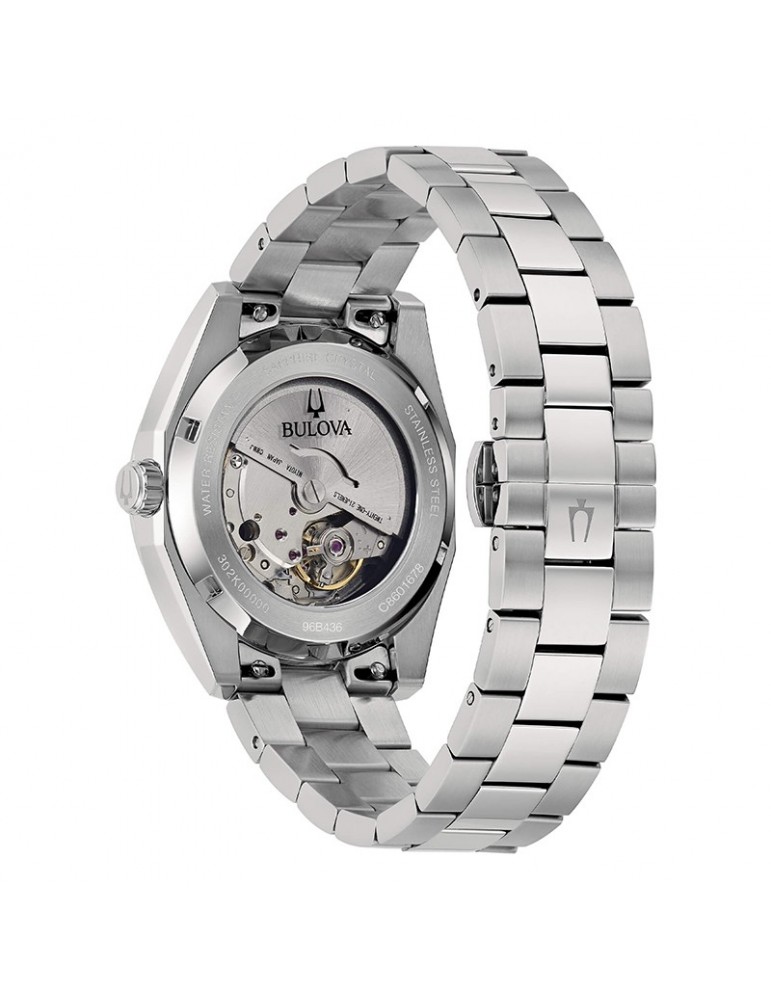 Orologio Bulova Uomo - Surveyor Meccanico Automatico 39mm Blu - 96B436