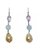 Della Rovere Earrings - Pendants - Amethyst - Aquamarine - ORDRP072