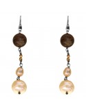 Orecchini Della Rovere - Perle Barocche - Agata Marrone - ORDRP030