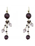 Sikè Earrings - Pendants - Cat's Eye - ART9839OR