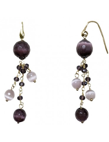 Sikè Earrings - Pendants - Cat's Eye - ART9839OR 2