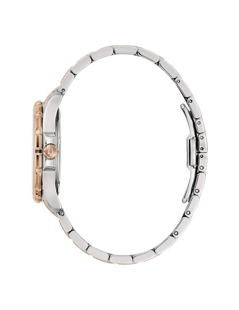 Orologio Bulova Donna - Marine Star Quarzo 36mm Rose Gold Madreperla con Bracciale in Acciaio - 98P228