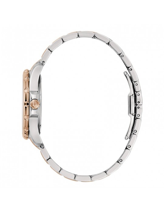 Orologio Bulova Donna - Marine Star Quarzo 36mm Rose Gold Madreperla con Bracciale in Acciaio - 98P228