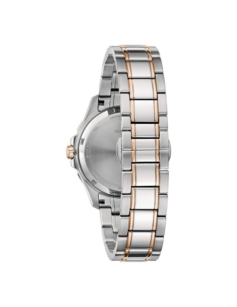Orologio Bulova Donna - Marine Star Quarzo 36mm Rose Gold Madreperla con Bracciale in Acciaio - 98P228