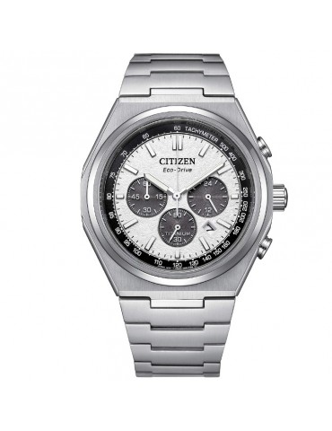 Citizen Watch - Super Titanium Eco-Drive Chronograph 42mm White Grey - 0