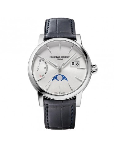 Frederique Constant Watch - Manufacture Classics Classic Power Reserve Big Date 40mm Silver - Moon Phase - 0