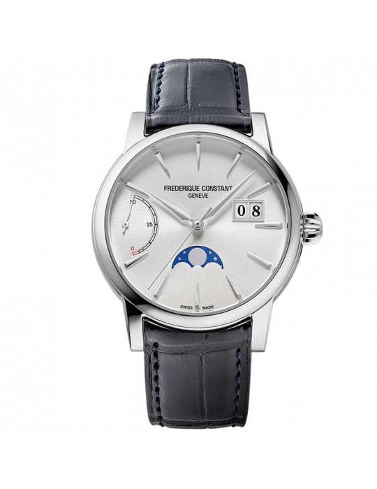 Frederique Constant Watch - Manufacture Classics Classic Power Reserve Big Date 40mm Silver - Moon Phase - 0