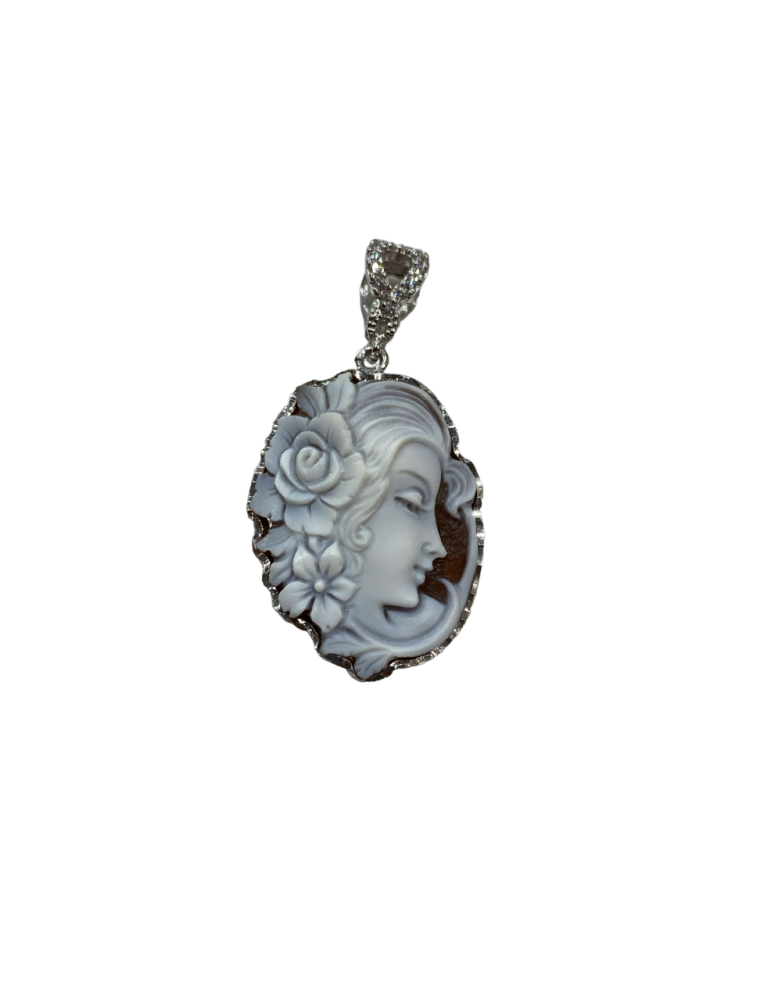 Ciondolo in Argento 925% con Cammeo - 0