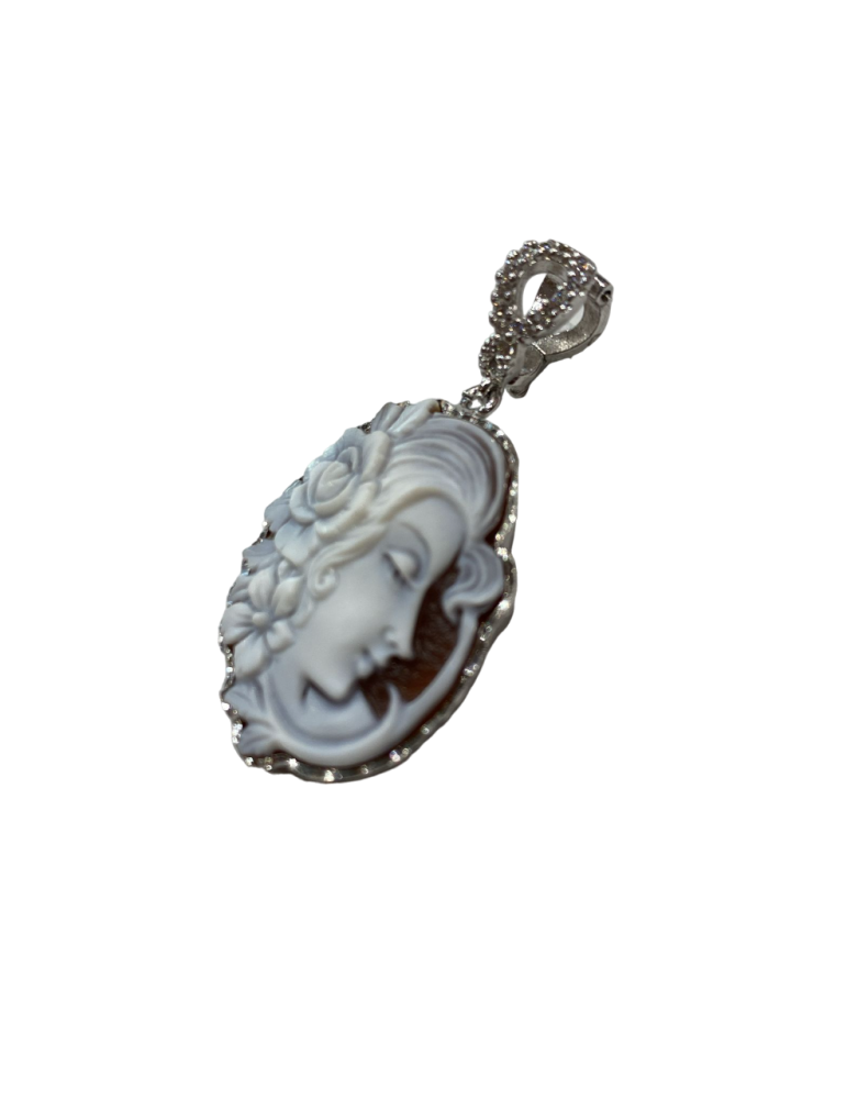 Ciondolo in Argento 925% con Cammeo - 0