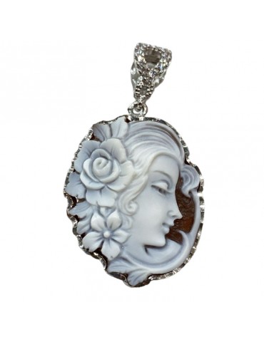 Ciondolo in Argento 925% con Cammeo - 0