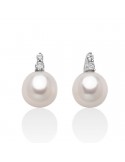 Orecchini Miluna - Oro Bianco 18 carati - Perle - Diamanti Naturali - PER2737