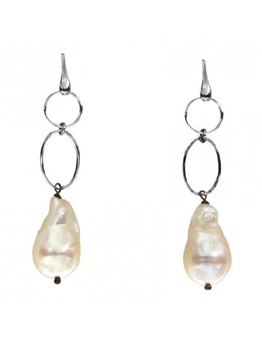 Della Rovere Earrings - Pendants - Hoops - Baroque Pearl - OROV22