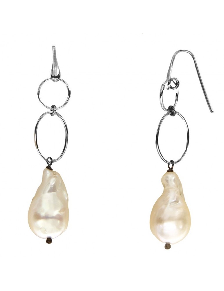 Della Rovere Earrings - Pendants - Hoops - Baroque Pearl - OROV22